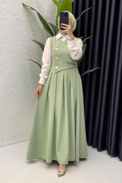 Afitap Jile Tesettür Giyim Çağla Yeşili