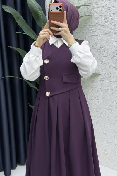 Afitap Jile Tesettür Giyim  Mürdüm