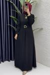 Afra Elbise Tesettür Giyim  Siyah