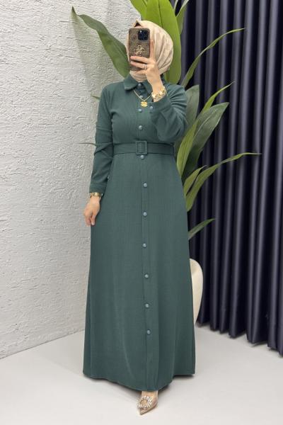 Asu Elbise Tesettür Giyim  Zümrüt
