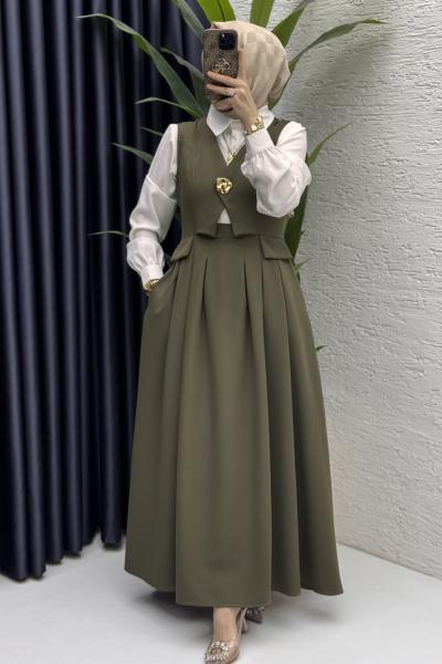 Ayperi Jile Tesettür Giyim  Haki