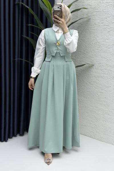 Ayperi Jile Tesettür Giyim  Mint Yeşil