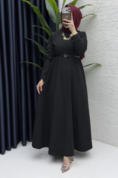 Belkıs Elbise Tesettür Giyim  Siyah