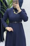 Belkıs Elbise Tesettür Giyim  Lacivert