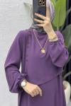 Canan Elbise Tesettür Giyim  Mor