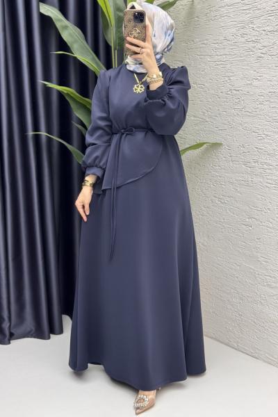 Dila Elbise Tesettür Giyim Lacivert