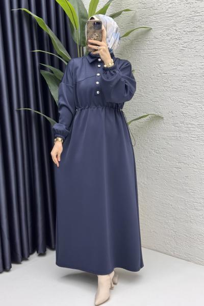 Esma Elbise Tesettür Giyim  Lacivert