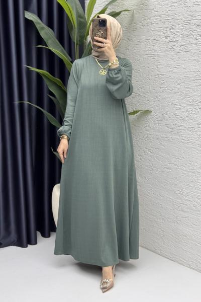 Esme Elbise Tesettür Giyim  Çağla Yeşili