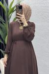 Esme Elbise Tesettür Giyim  Kahve