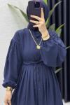Feride Elbise Tesettür Giyim Lacivert