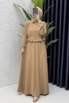 Feriha Elbise Tesettür Giyim  Camel