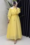 Ferira Elbise Tesettür Giyim Sarı