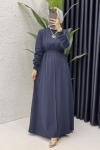 Firdevs Elbise Tesettür Giyim  Lacivert