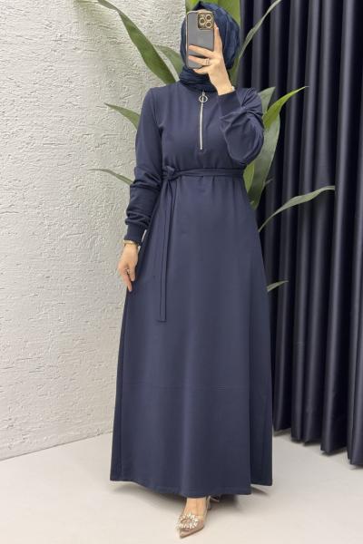 Fulya Elbise Tesettür Giyim  Lacivert