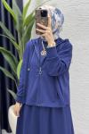 Hatem Elbise Takım Açık Lacivert