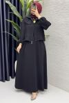 Hazal Elbise Takım Siyah
