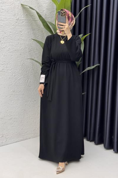 Hüsna Elbise Tesettür Giyim Siyah