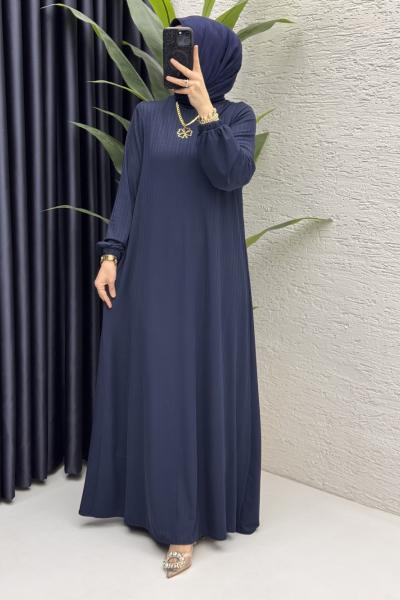İdil Elbise Tesettür Giyim  Lacivert