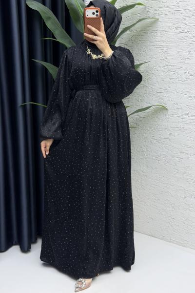 Işıl Elbise Tesettür Giyim  Siyah