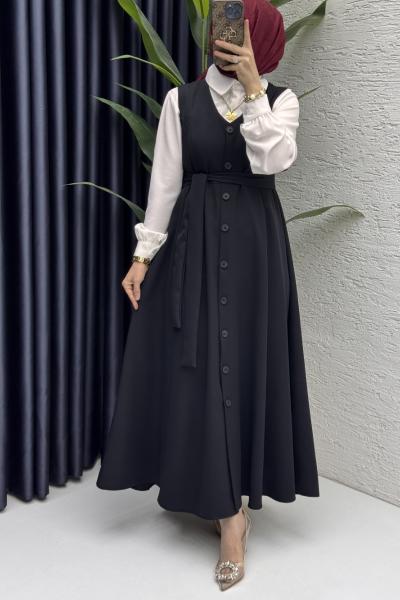 Kübra Jile Tesettür Giyim  Siyah