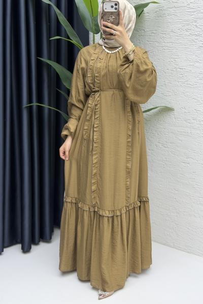 Lady Elbise Tesettür Giyim  Latte