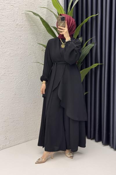 Mahinur Takım Tesettür Giyim  Siyah