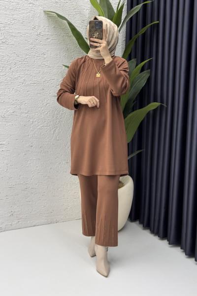 Masal Takım Tesettür Giyim  Kiremit