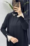 Matmazel Elbise Tesettür Giyim  Siyah