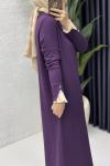 Matmazel Elbise Tesettür Giyim  Mor