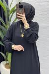 Mina Elbise Tesettür Giyim  Siyah