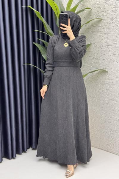 Miray Elbise Tesettür Giyim Siyah