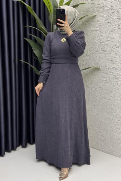 Miray Elbise Tesettür Giyim Füme