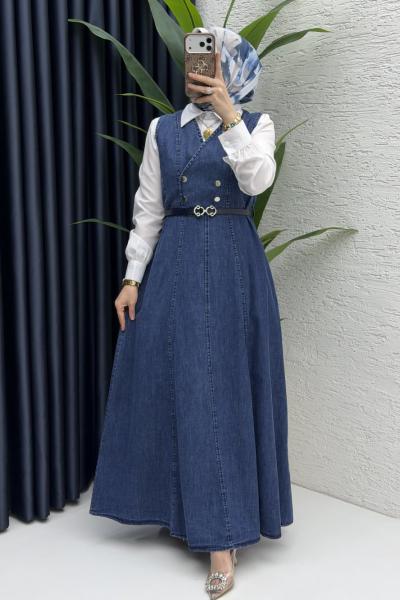 Nadide Jile Tesettür Giyim Lacivert