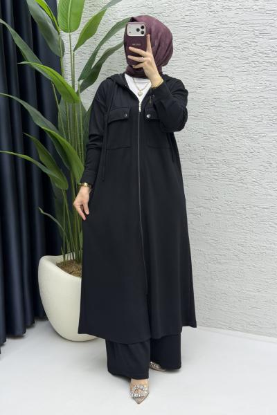 Name Pantalon Takım Tesettür Giyim  Siyah