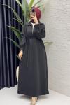 Nare Elbise Tesettür Giyim  Siyah