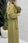 Nare Elbise Tesettür Giyim  Yeşil