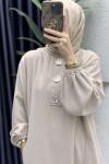 Nazenin Takım Tesettür Giyim  Taş Rengi