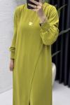Neslişah Takım Tesettür Giyim Yağ Yeşili