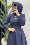 Piraye Elbise Tesettür Giyim  Lacivert