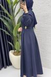 Piraye Elbise Tesettür Giyim  Lacivert