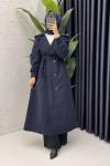 Rabia Trench Tesettür Giyim  Lacivert