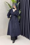 Rabia Trench Tesettür Giyim  Lacivert