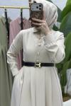 Reyyan Elbise Tesettür Giyim  Taş Rengi