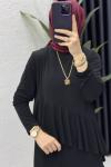 Sahra Elbise Tesettür Giyim Siyah