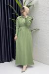 Seher Elbise Tesettür Giyim  Çağla Yeşil