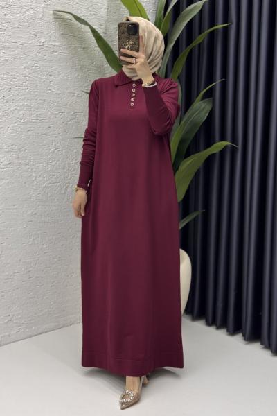 Seray Elbise Tesettür Giyim  Bordo