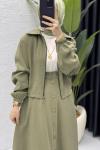 Seren Takım Tesettür Giyim Mint Yeşil