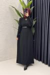 Sermin Elbise Tesettür Giyim  Siyah