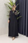 Serra Elbise Tesettür Giyim  Siyah