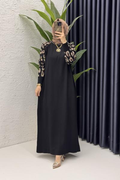 Serra Elbise Tesettür Giyim  Siyah